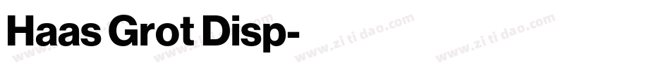 Haas Grot Disp字体转换
